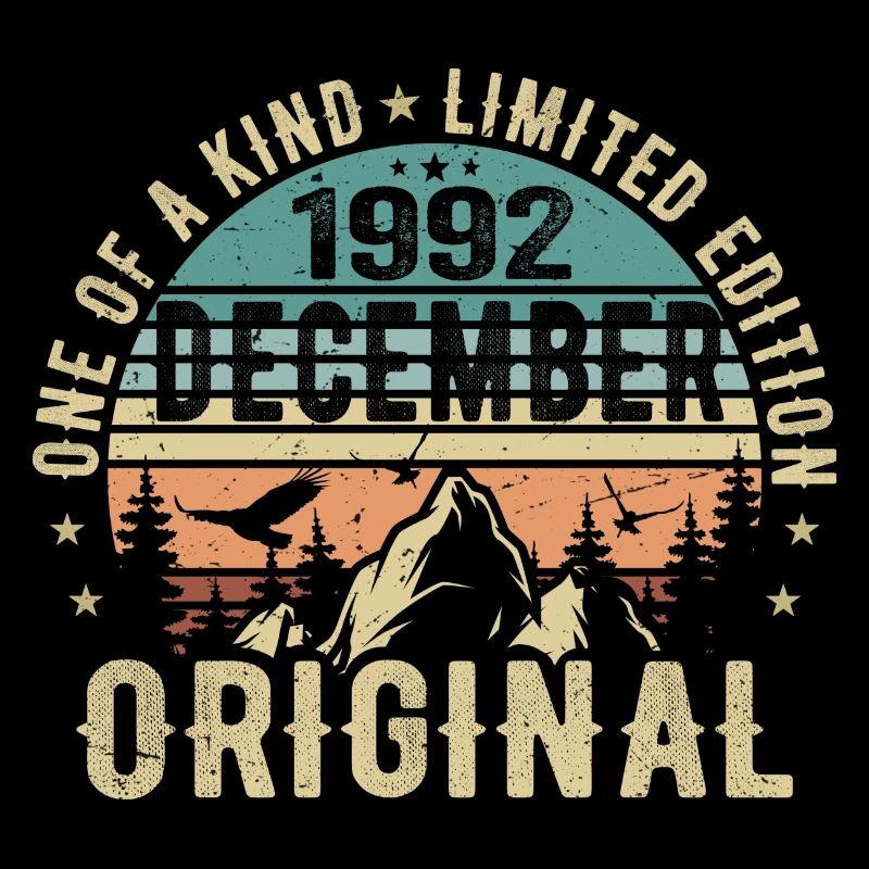 Légendes Anniversaire Décembre 1992 Naissance Cadeau