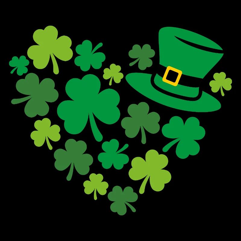 Trèfle en forme de cœur à la Saint-Patrick