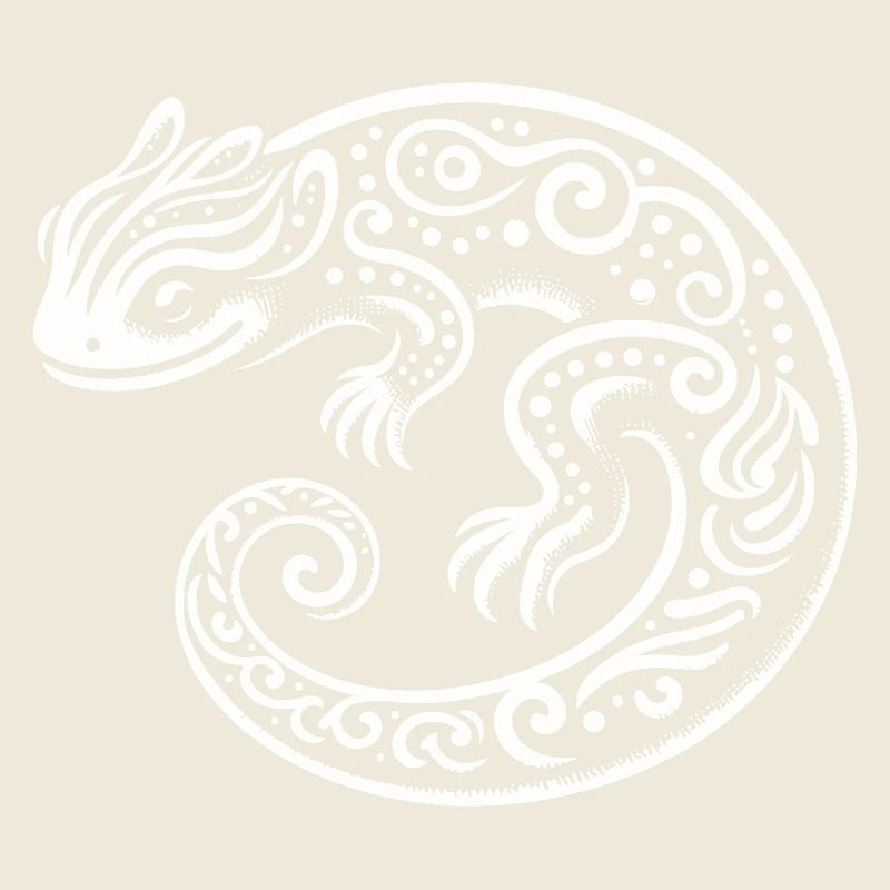 Lézard tribal