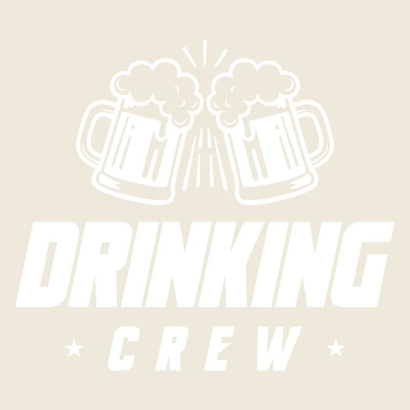 Boire de la bière Crew