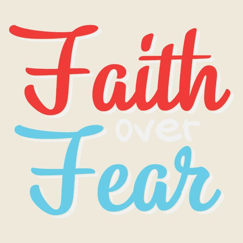 Motif de conception de la foi sur la peur