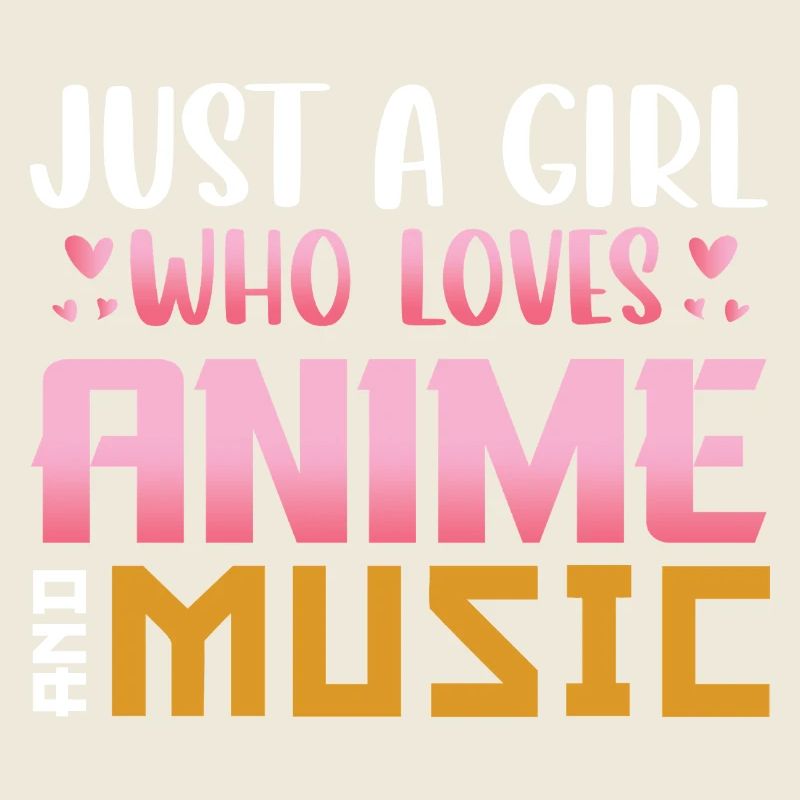 Nur ein Mädchen liebt Anime Musik