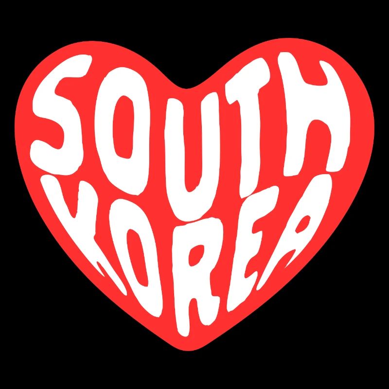 Corée du Sud Heart Design – Love for Korea