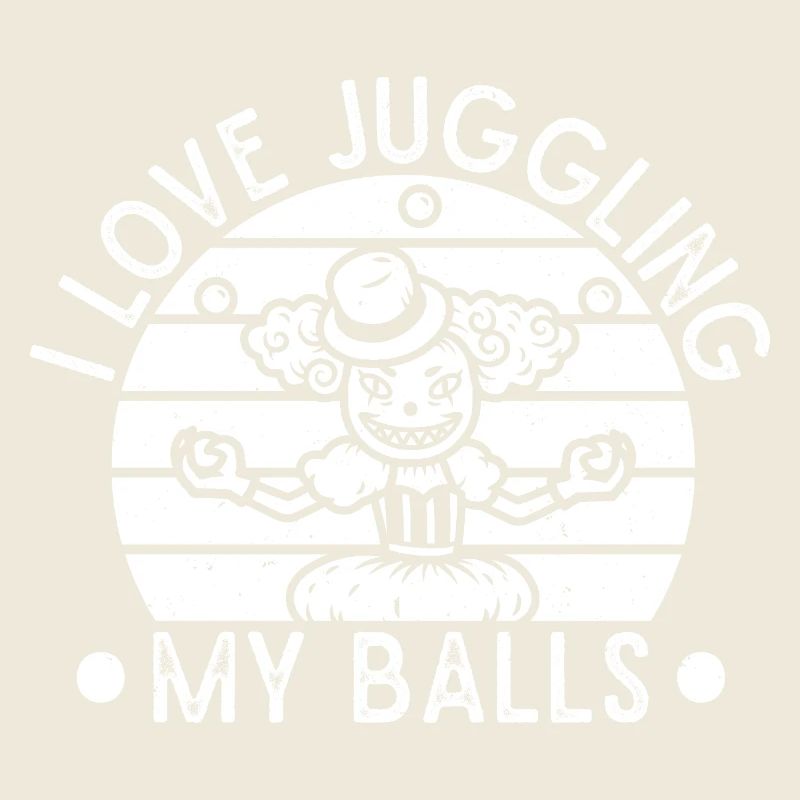 Cirque Graphique J’aime jongler balles Cirque Cadeau