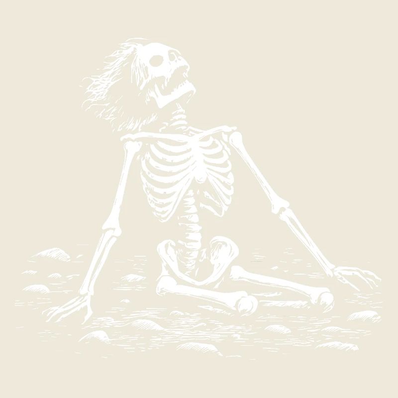 Skeleton Art Dark Gothic Design Mystical