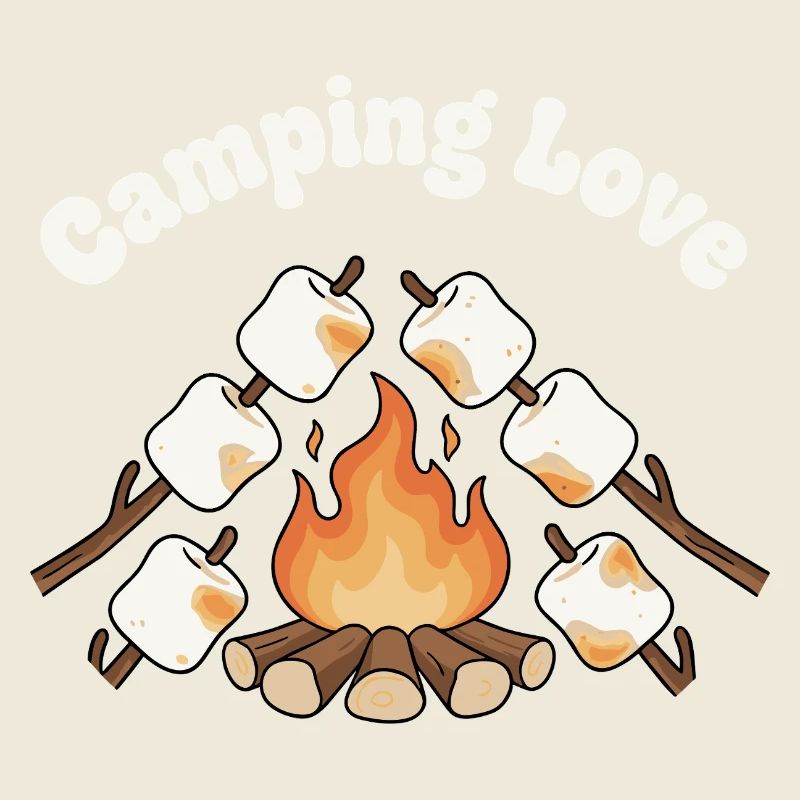 Lagerfeuer Liebe Marshmallows