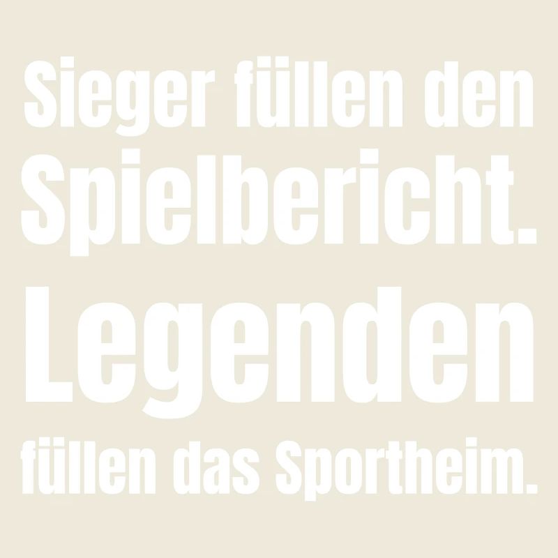 Sieger schreiben den Spielbericht