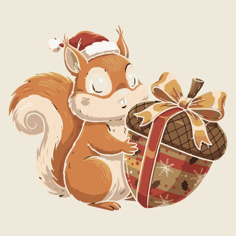 Winter Joy Squirrel Gift