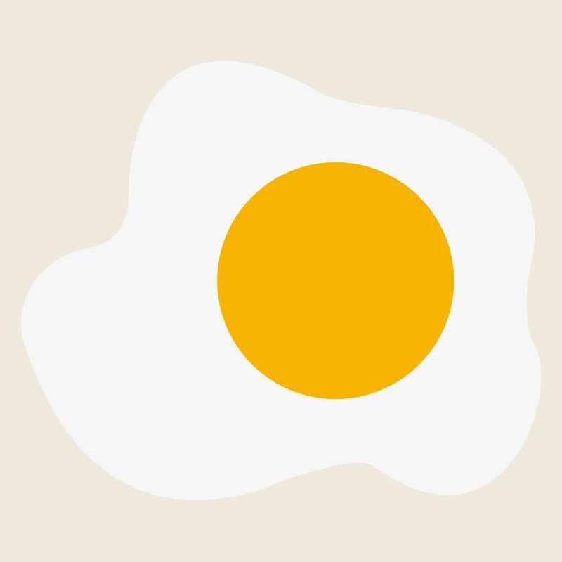 Spiegelei Frühstück Grafik Humor