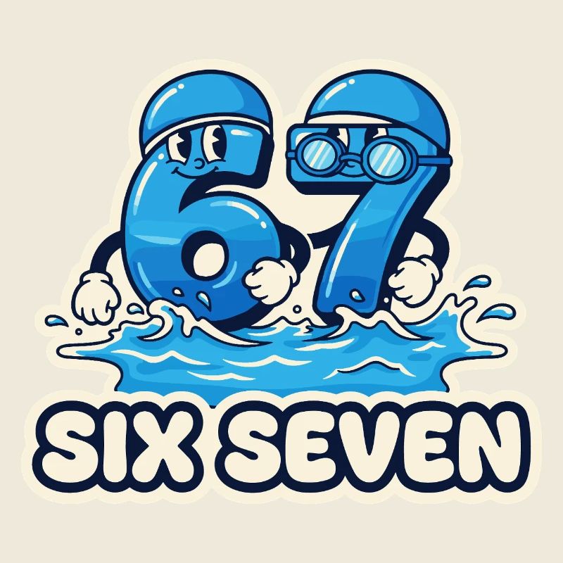 67 Memes Six Seven Drôle Cadeau Drôle