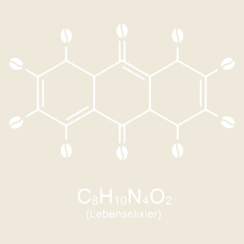 Caffeine Molecule Art Print