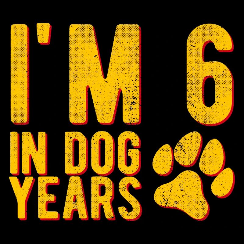 J’ai 6 ans dans les années de chien, 40 ans d’anniversaire, c’est drôle