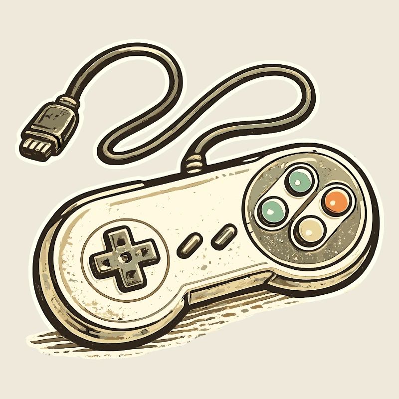 Retro Spielcontroller Grafik