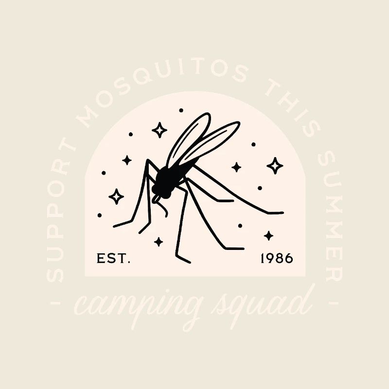 Camping mosquito funny camp squad sarcastic quotes