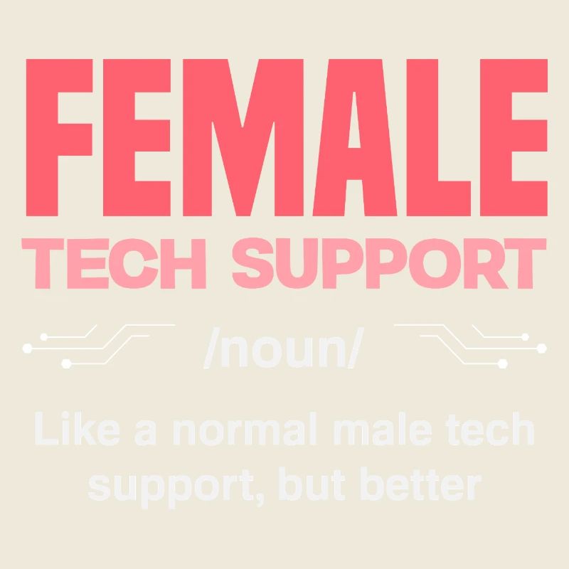 Tech Support Frau Definition IT Admin Computer