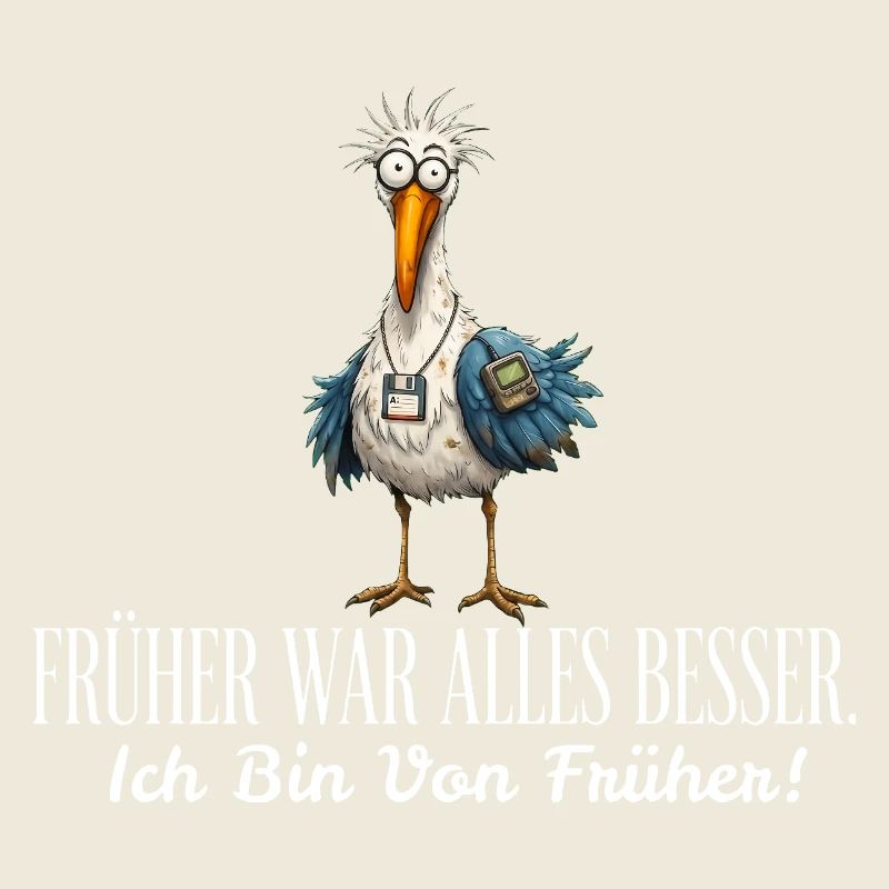 Früher war alles besser - Möwe Retro 90er Vogel