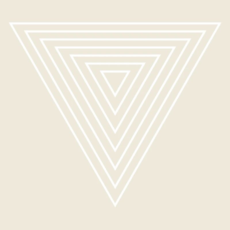 Concentric Triangle Line Art