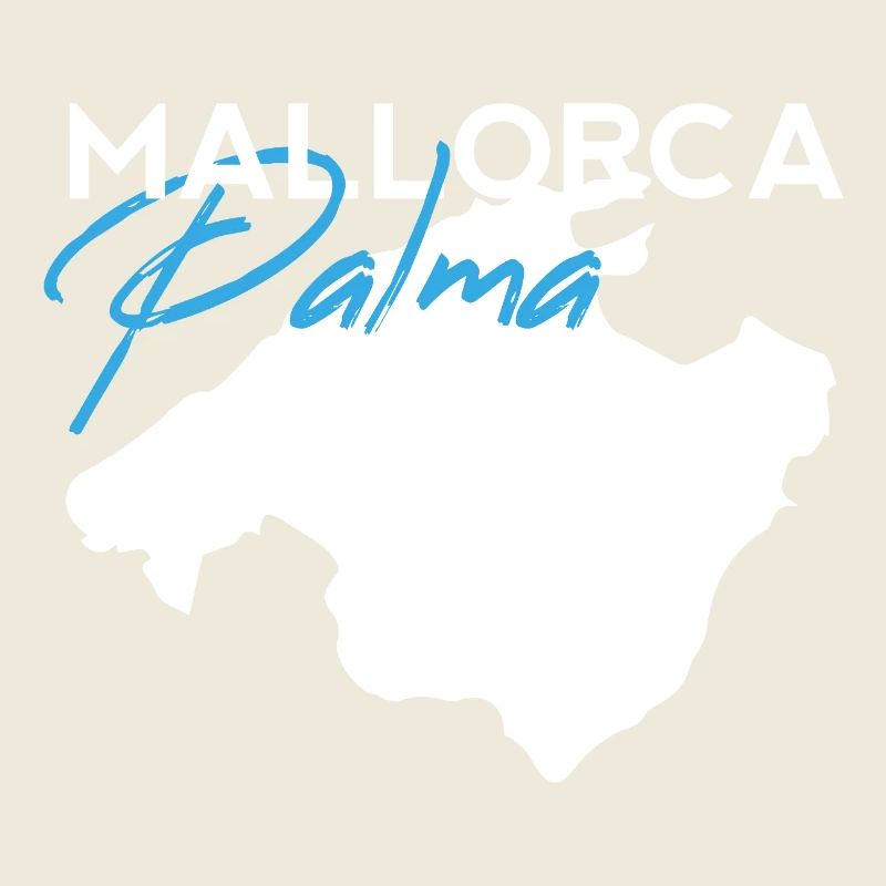 Palma Mallorca Schriftzug Modern Brush Style