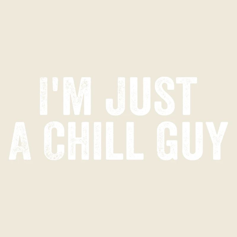 Ich bin einfach ein entspannter Typ