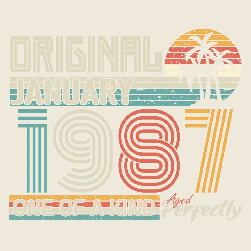 Janvier 1987 anniversaire Janvier 1987 cadeau
