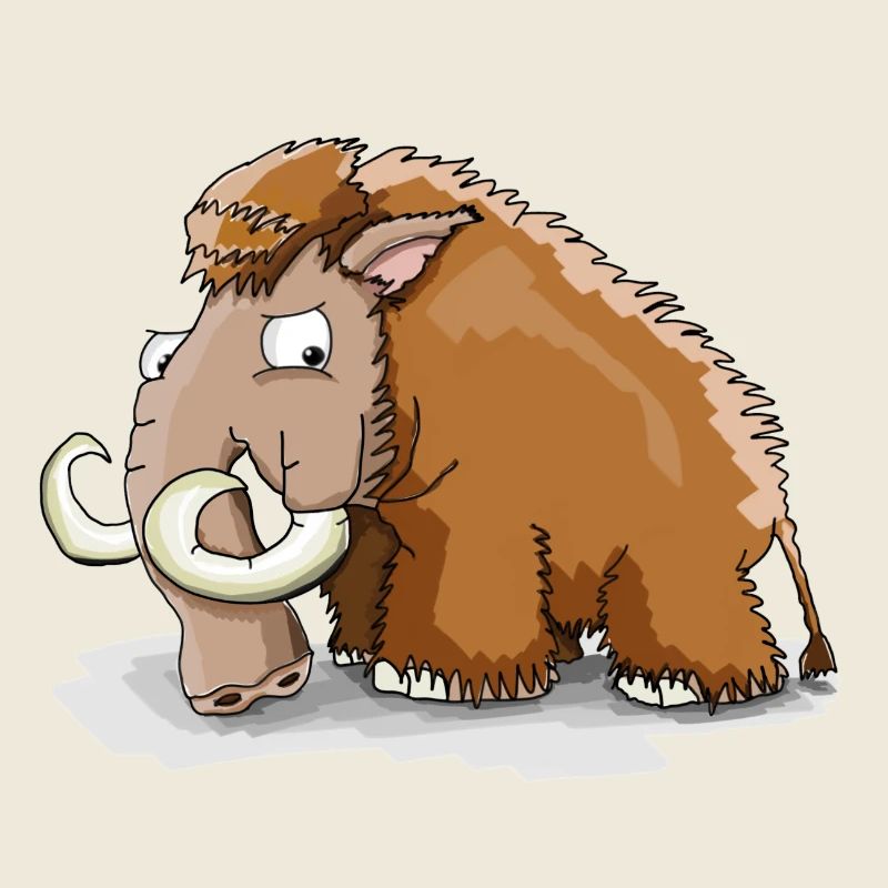 Grumpy mammoth! Gift idea