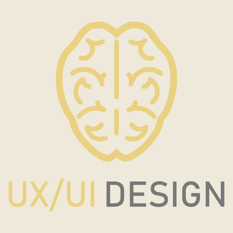UX UI Design Logo Brain Thinking Programming