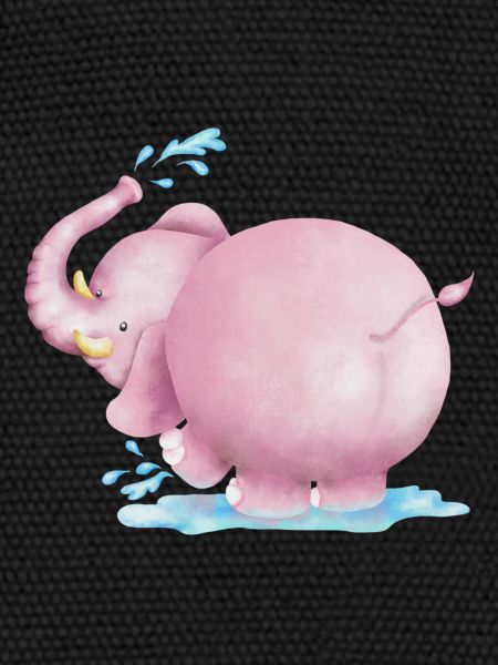 Éléphant rose