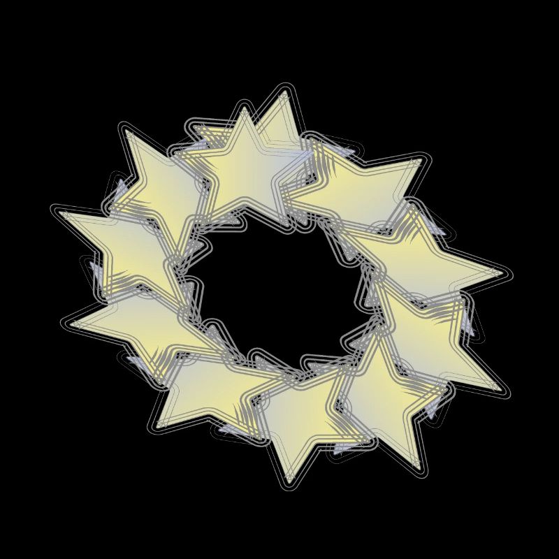 Motif Effet Cercle d’étoiles