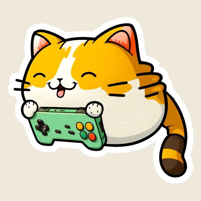 Autocollant mignon chaton chat chat mignon