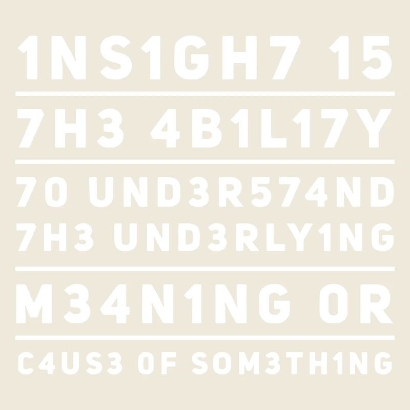 Insight Perspective L337 Leetspeak Saying