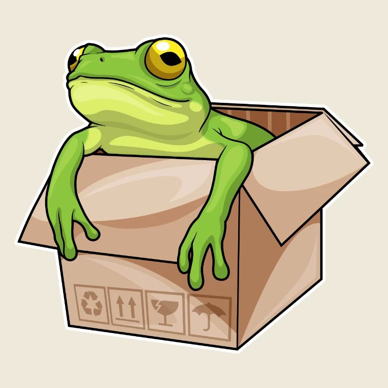 Carton grenouille