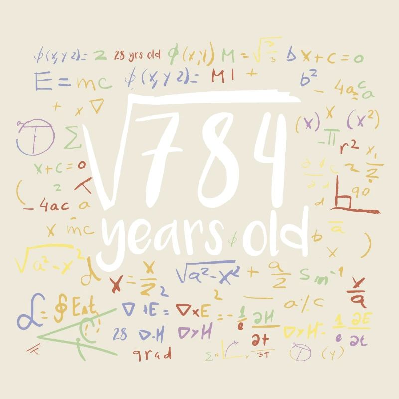 28th Birthday Square Root of 784: 28 Years Old