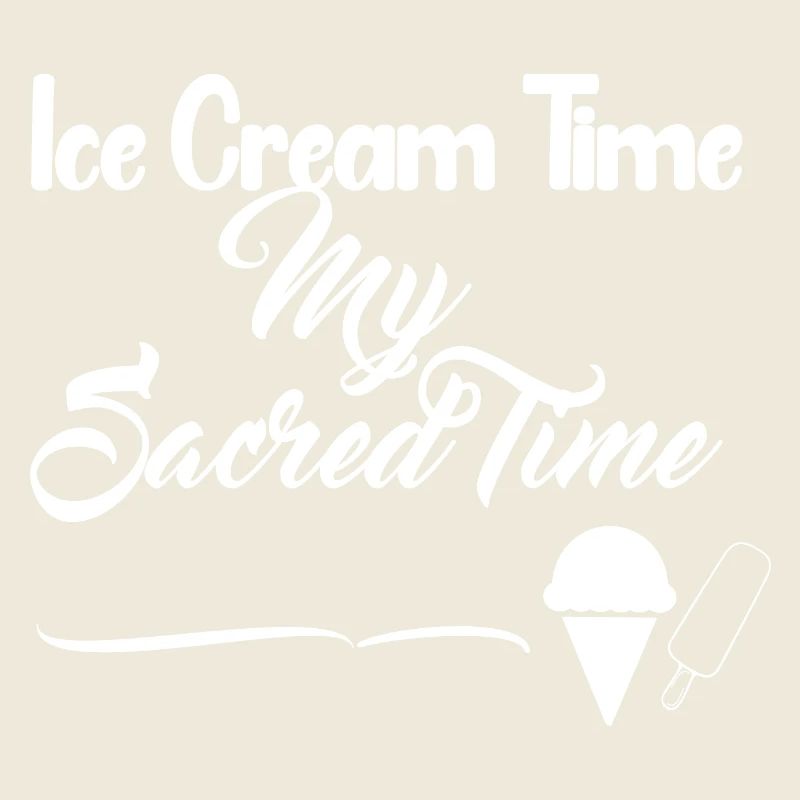 Temps de crème glacée - Design blanc