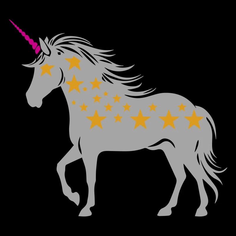 Licorne avec des étoiles | Couleurs changeantes