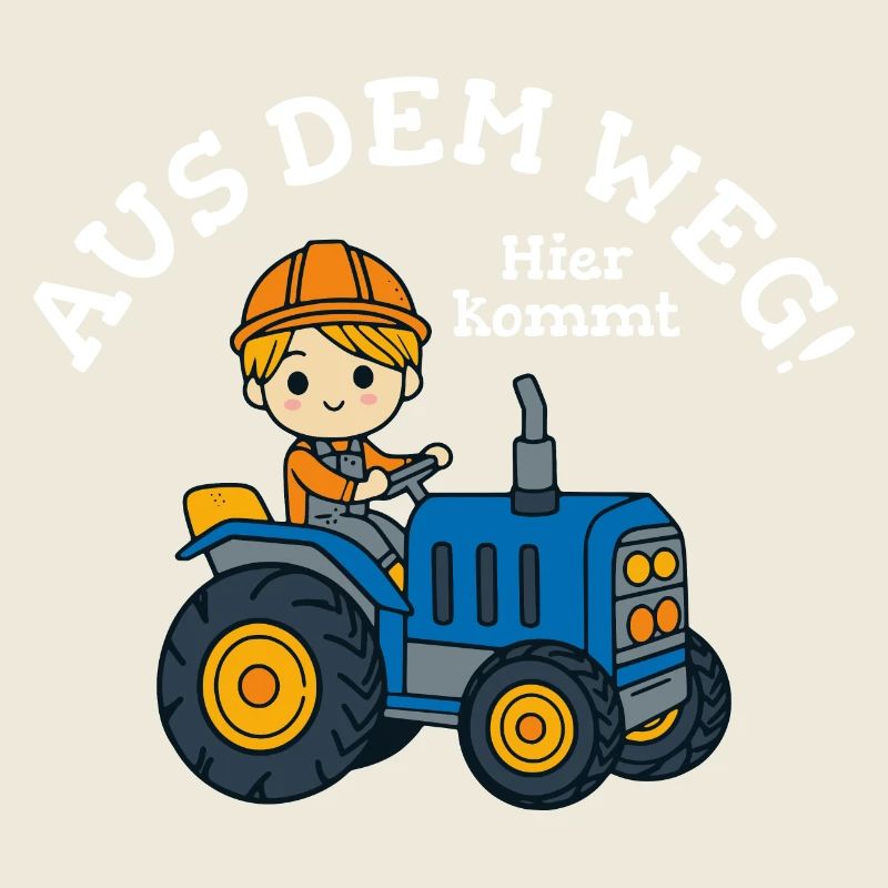 Traktor Junge Kinder Name Vorlage
