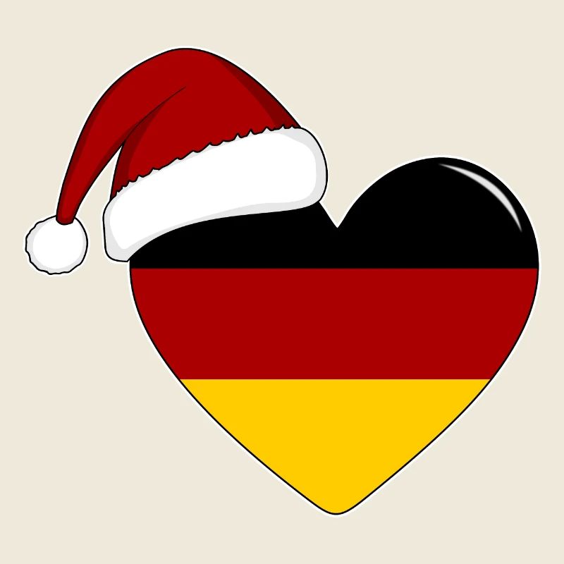 Drapeau de l’Allemagne Coeur de Noël