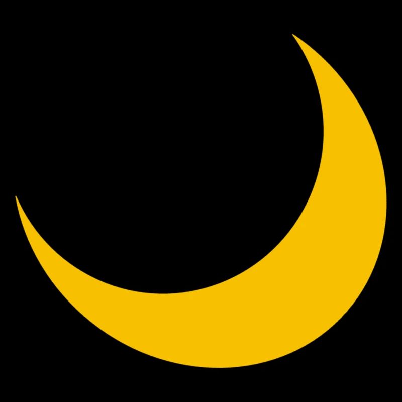 Croissant de Lune Ciel Nocturne