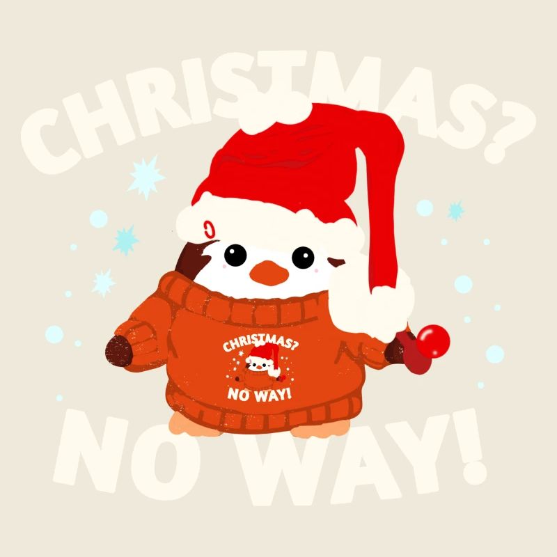 Drôle de pingouin de Noël