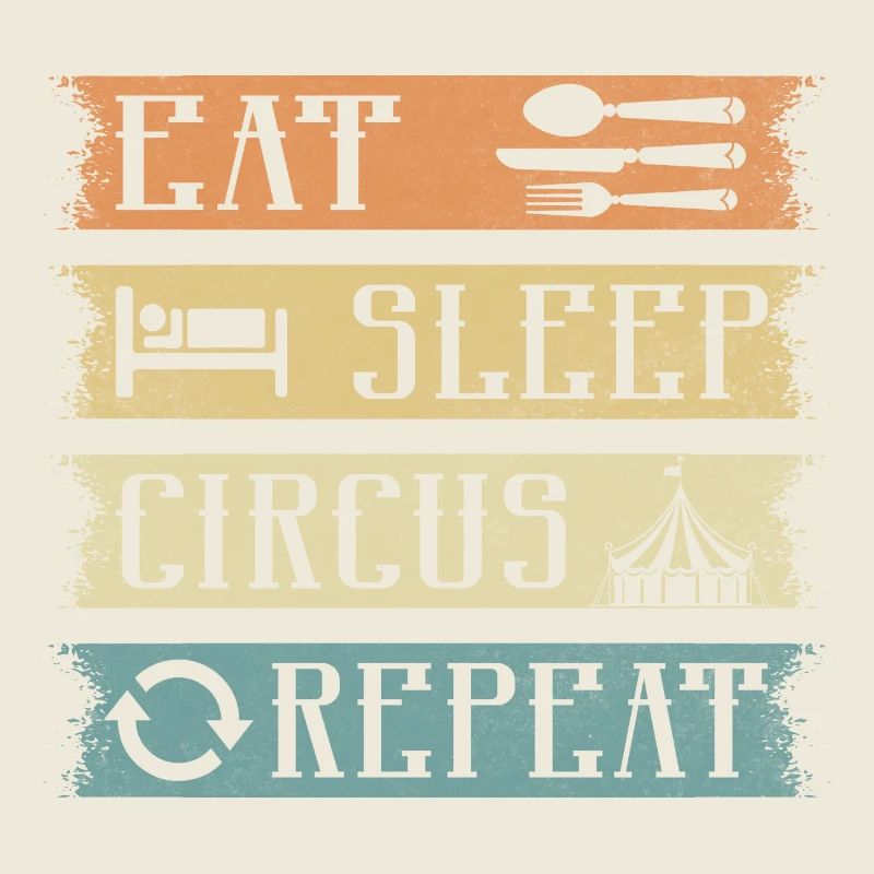 Manger Dormir Cirque Répéter Actes Costume Fête