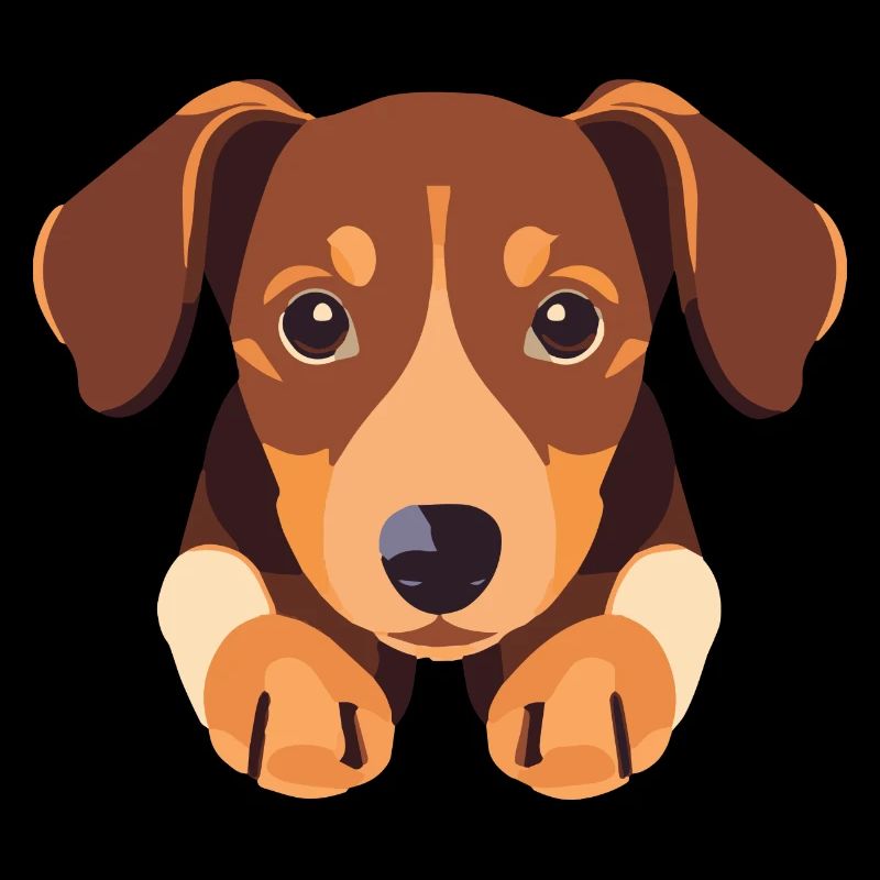 Chiot chien teckel mignon