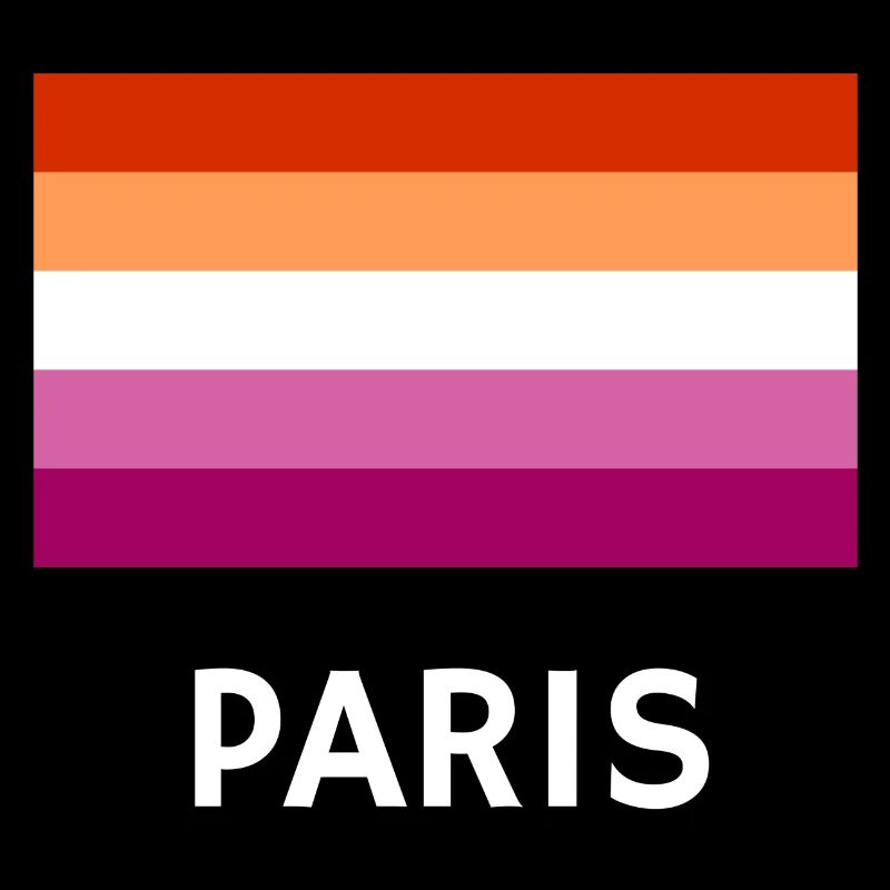 Lesbian Pride Flagge Paris