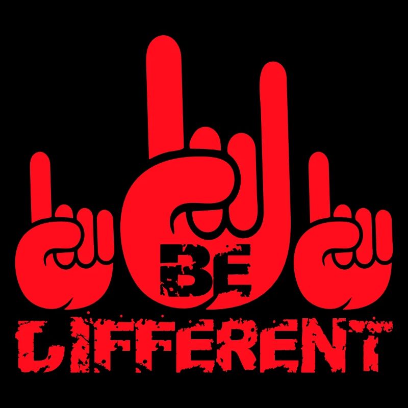 Be Different Heavy Metal Hard Rock Cool Gestes de la main
