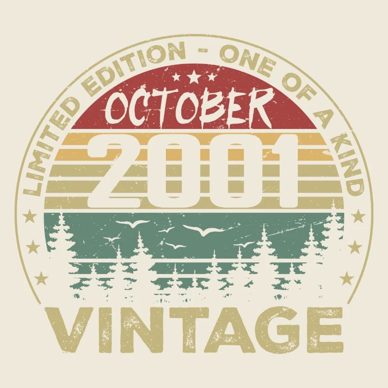 Vintage Anniversary Made in October 2001