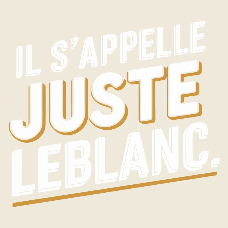 Il s'appelle juste Leblanc