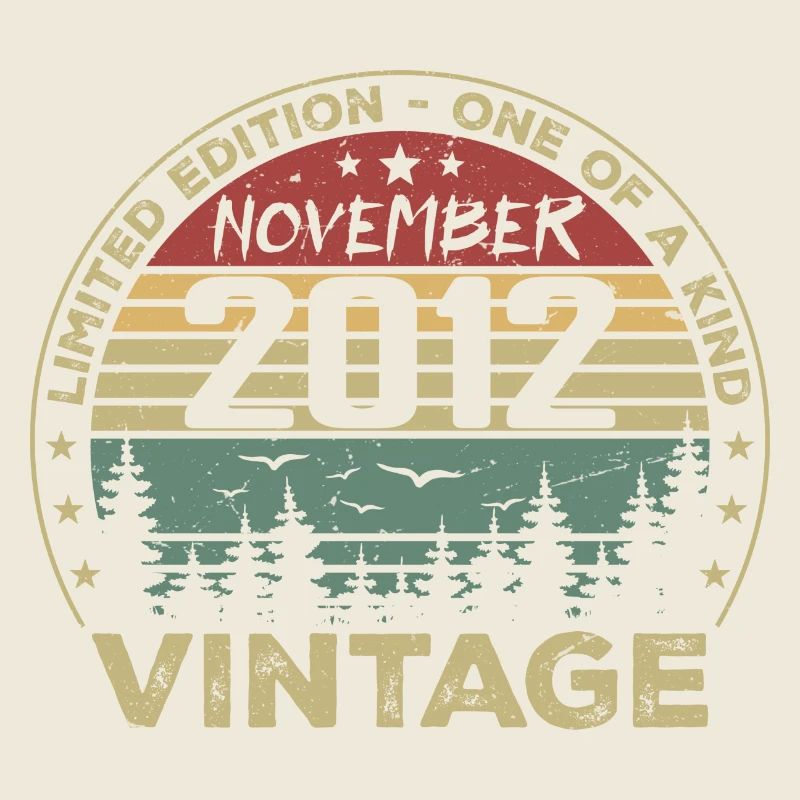 November 2012 Vintage Geschenk - Geboren im November 2012