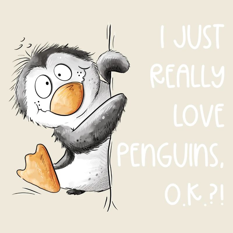 Drolliger Pinguin I Just Really Like Penguins