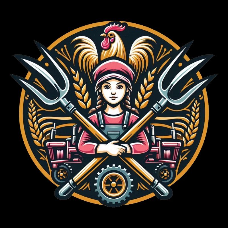 Mädchen vom Dorf Logo