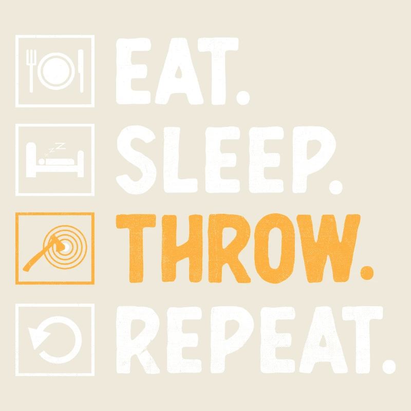 Essen Schlaf Werfen Wiederholen Axt Werfen Beil