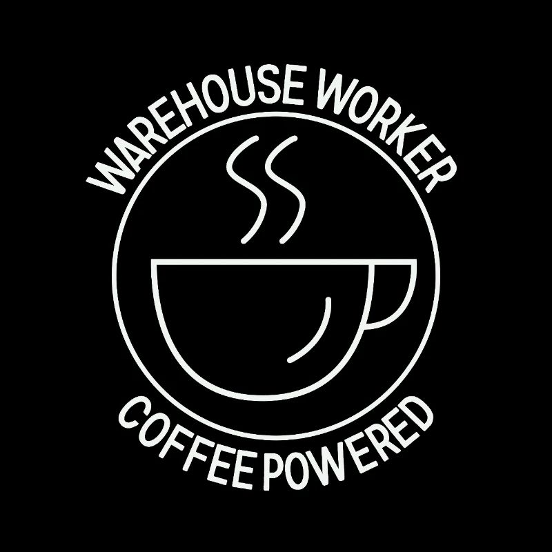 Employé d’entrepôt alimenté par le café