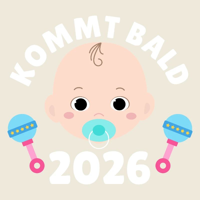 Werdende Mutter KOMMT BALD 2026 Lustiges